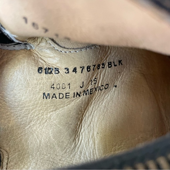 Frye Jayden Black Leather Cross Strap Moto Boots Size 6.5 - Picture 8 of 11